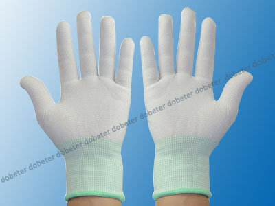esd gloves white nylon