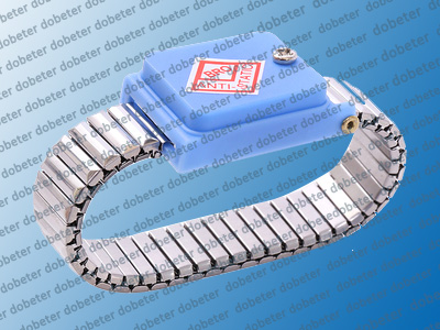 grey metal wireless esd wrist strap
