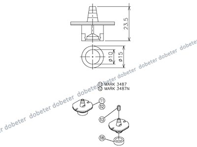 MTKU001762AB NOZZLE 3487NN