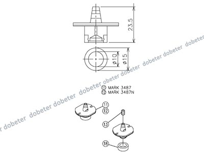 MTKU001763AB NOZZLE 3487